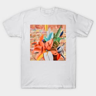 Pastel Abstract Lilies T-Shirt